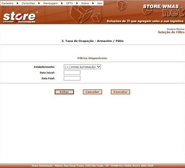 3. TAXA DE OCUPAÇÃO - ARMAZÉM - PÁTIO